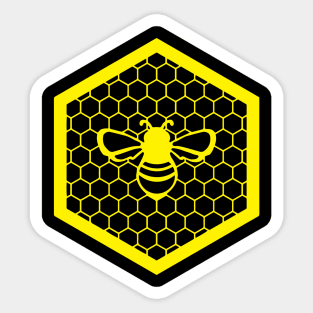 Honey bee Honey comb Sticker